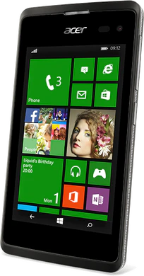 Acer Liquid M220 svart høyre side skrås skråstilt