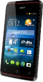 Acer Liquid Z200 sort front højre side skæv