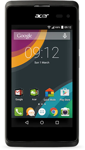 Acer Liquid Z220 zwart voorkant