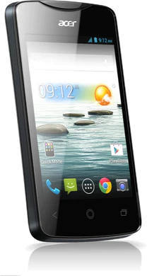 Acer Liquid Z3 black front tilted ed