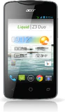 Acer Liquid Z3 Duo zwart voorkant
