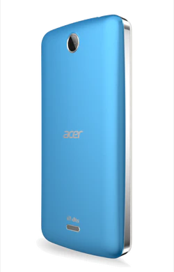Acer Liquid Z3 Duo blauw achterkant schuin