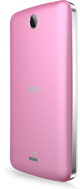 Acer Liquid Z3 Duo pink achterkant schuin