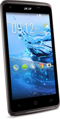 Acer Liquid Z410 zwart linkerzijkant schuin