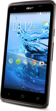 Acer Liquid Z410 zwart rechterzijkant schuin