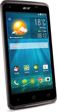 Acer Liquid Z410 Duo nero copertina frontale lato sinistro aslant