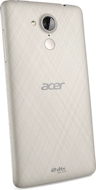 Acer Liquid Z500 sandy sølv bakside skrås skråstilt høyre side
