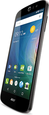 Acer Liquid Z530 Duo zwart voorkant rechterzijkant schuin