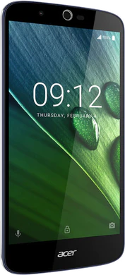 Acer Liquid Zest Plus moroccan blauw voorkant linkerzijkant