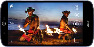 Acer Liquid Zest Plus moroccan blauw gedraaid