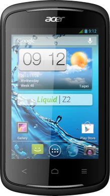 Acer Liquid Z2 musta etupuolella