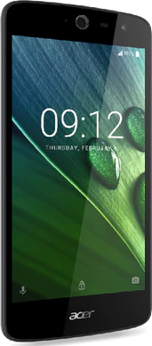 Acer Liquid Zest musta etupuolella vasen puoli