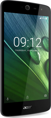 Acer Liquid Zest zwart voorkant linkerzijkant Acer Liquid Zest zwart voorkant linkerzijkant