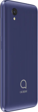 Alcatel 1 2019 blå bagside højre side