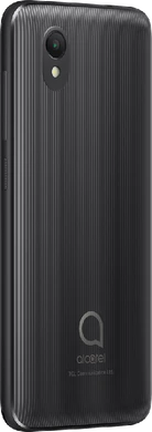 Alcatel 1 2021 zwart achterkant rechterzijkant