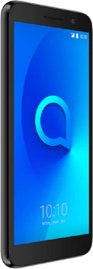 Alcatel 1 sort front venstre side