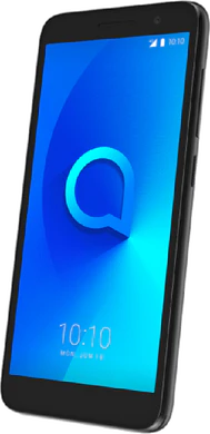 Alcatel 1 sort front højre side skæv