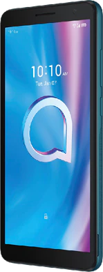Alcatel 1b 2020 green front right side