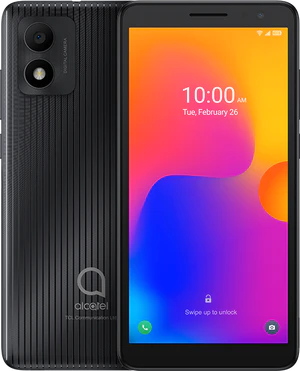 Alcatel 1b 2022 zwart overzicht