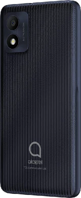 Alcatel 1b 2022 blauw achterkant linkerzijkant