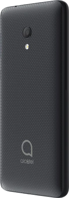 Alcatel 1c 2019 musta takapuoli vasen puoli