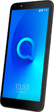 Alcatel 1c black front right side tilted ed