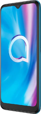 Alcatel 1se 2020 groen voorkant rechterzijkant