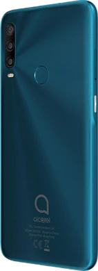 Alcatel 1se 2020 groen achterkant linkerzijkant