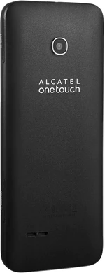 Alcatel 2007 dualsim zwart achterkant rechterzijkant