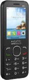 Alcatel 2045 zwart voorkant linkerzijkant