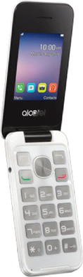 Alcatel 2051d Åpnet hvit