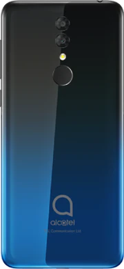 Alcatel 3 2019 zwart achterkant