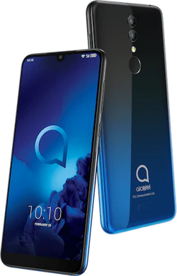 Alcatel 3 2019 blauw overzicht