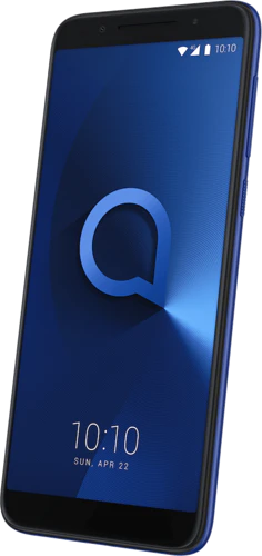 Alcatel 3 blauw voorkant rechterzijkant schuin Alcatel 3 blauw voorkant rechterzijkant schuin