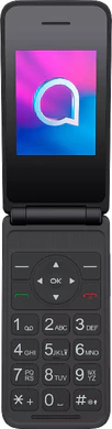Alcatel 3082 grijs voorkant binnenkant geopend