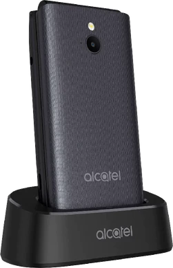 Alcatel 3082 grijs voorkant linkerzijkant dock
