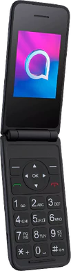 Alcatel 3082 grijs voorkant linkerzijkant geopend