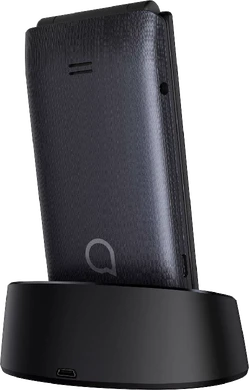 Alcatel 3082 grijs achterkant linkerzijkant dock