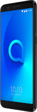 Alcatel 3L svart front höger sida