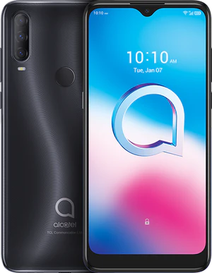 Alcatel 3v 2020 zwart overzicht