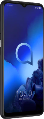 Alcatel 3x 2019 nero copertina frontale lato sinistro