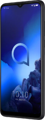 Alcatel 3x 2019 nero copertina frontale lato destro