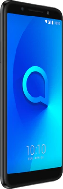 Alcatel 3x svart front vänster sida