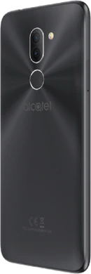 Alcatel 3x svart tillbaka vänster sida