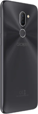 Alcatel 3x svart tillbaka höger sida