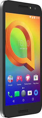 Alcatel A3 black front left side