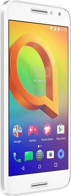 Alcatel A3 white front left side