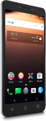 Alcatel A3 XL nero copertina frontale lato sinistro