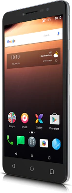 Alcatel A3 XL nero copertina frontale lato destro