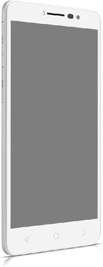 Alcatel A3 XL bianco copertina frontale lato sinistro